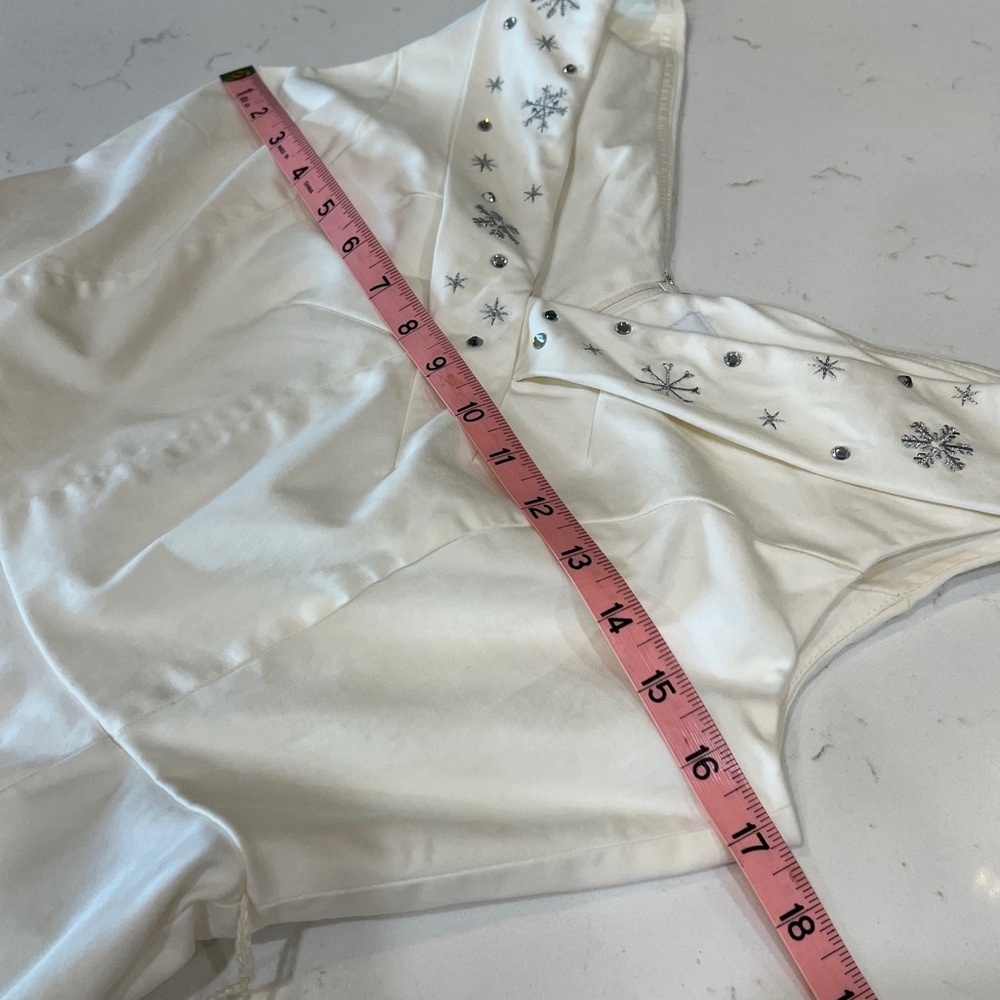 Disney Dress Shop Castle Holiday Dress Snowflake Sparkle Medium - Picture 11 of 13